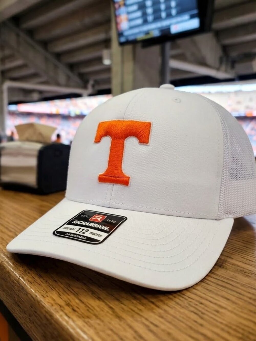 Tennessee Power T Hat Vols White Orange Richardson 112 Snapback Cap USA New Retr